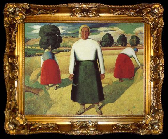 framed  Kasimir Malevich Reapers, ta009-2
